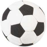Radiergummi „Fußball“ 3D | weiß/schwarz